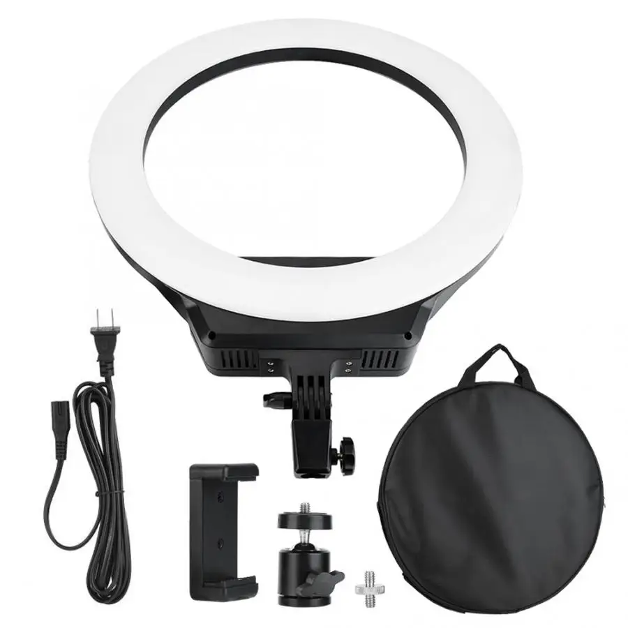 16 дюймов 38 Вт двухцветный 3000-6500 K Dimmable Make Up светодиодный кольцевой светильник с ЖК-дисплеем USB порт