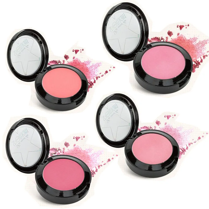 

Brand New Make Up Blushes Face Bronzer Powder Cosmetic Natural Base Makeup Highlighter Face Contour Blush With Brush