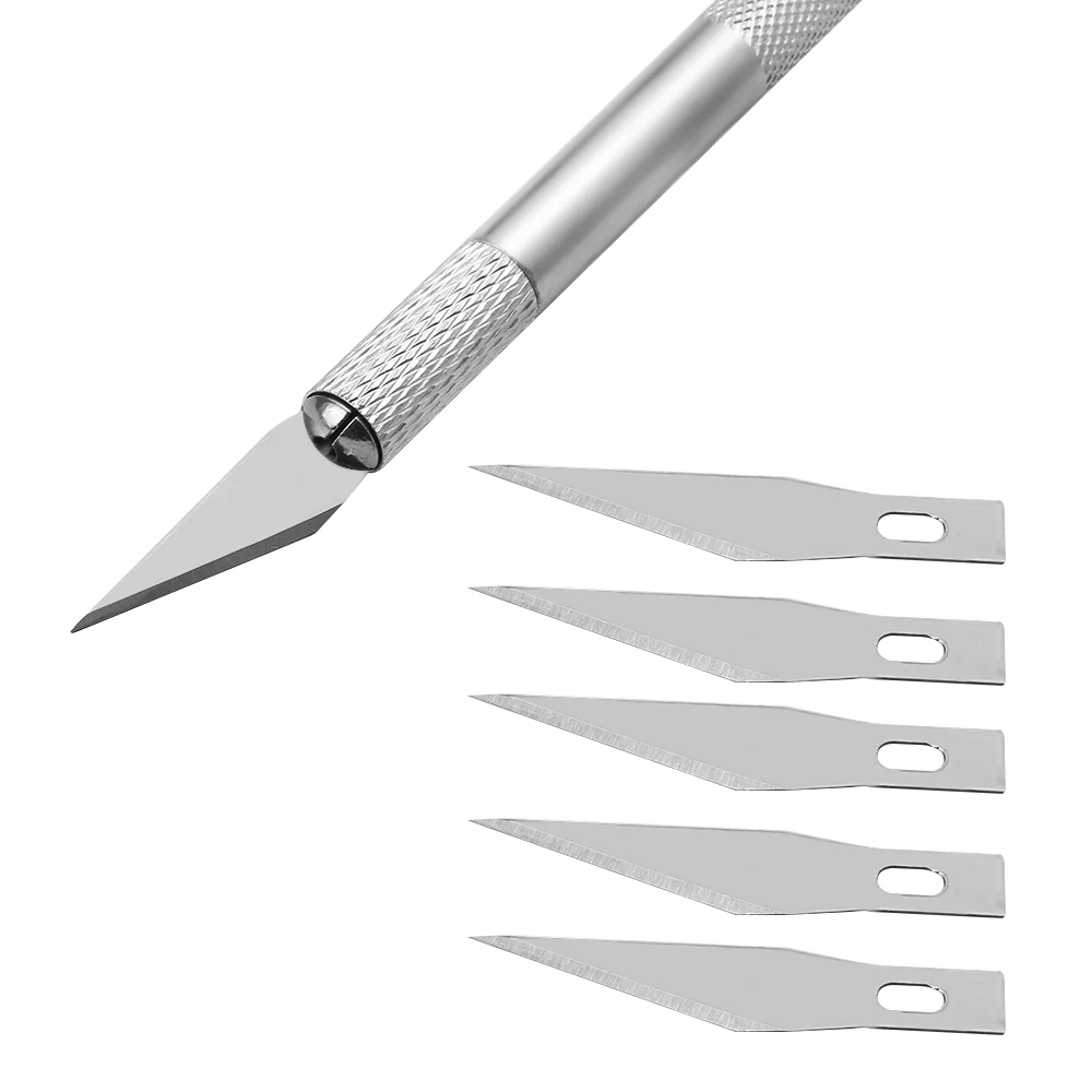 6 шт. лезвие нескользящий нож для выпечки набор инструментов Резак гравировальные ремесленные ножи скульптура резной нож украшения торта инструменты