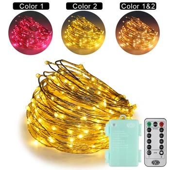

20M 200 Dual-Color LEDs String Lights Xmas Lover Wedding Party Bedroom Tree Decorations Fairy 6AABattery Operated +8 function