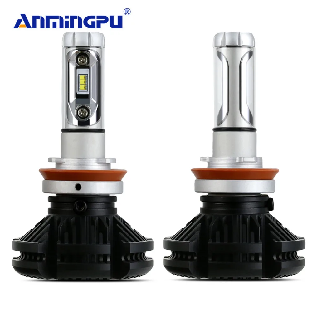 ANMINGPU 2 шт. лампы 3000 К 6500 8000 H8 H11 светодио дный Туман 12000lm/пара цвет желтый синий