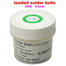 1 шт. PMTC свинцовый припой в шариках 250 k 0,6 мм для bga станции, горячая распродажа