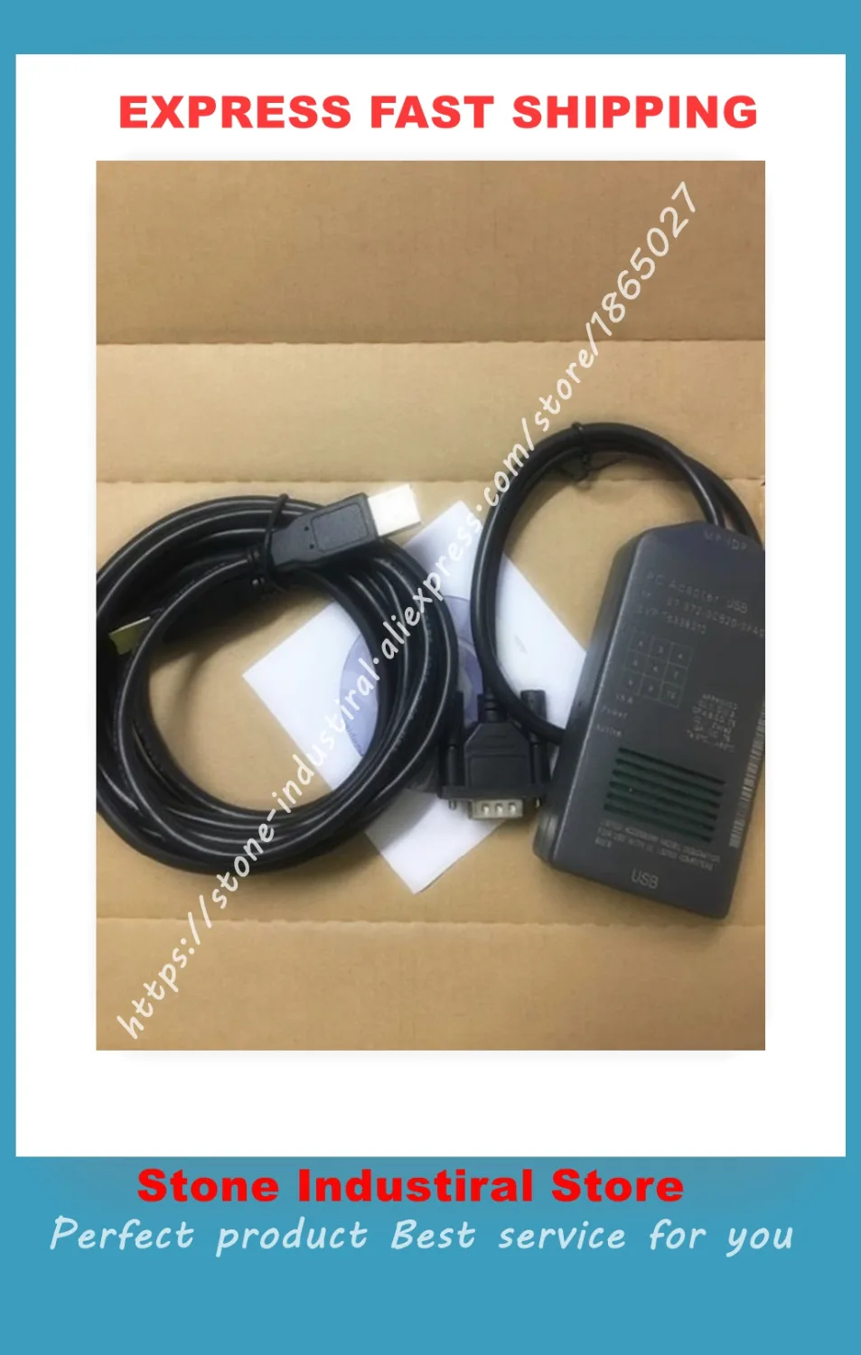 6ES7 972-0CB20-0XA0 USB-MPI+200/300/400 Series Programming Cable 6ES7972-0CB20-0XA0 New