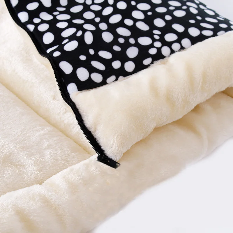  Cat litter cat tunnel nest cat sleeping bag pet warm quality short plush cushion foldable cat bed t