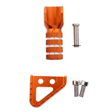 Оранжевый задний тормозной шаг пластина и рычаг переключения передач набор для KTM 125-530CC