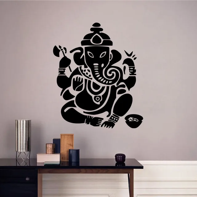 ganesha lord wall stickers indian elephant modern home decor