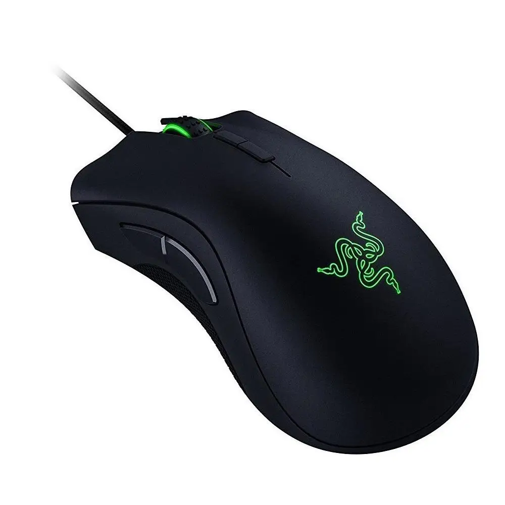 Проводная игровая мышь razer DeathAdder Elite 16000 dpi CHS упаковка эргономичная Chroma подсветка оптимизированная 450 ips eSports мышь