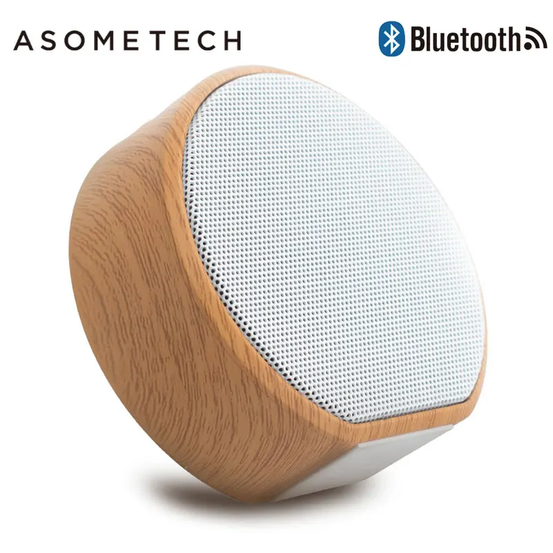 

Portable Wireless Bluetooth Speaker Outdoor Wood Mini Subwoofer Handsfree Wooden Speakers Support FM Radio USB Aux TF Smartphone