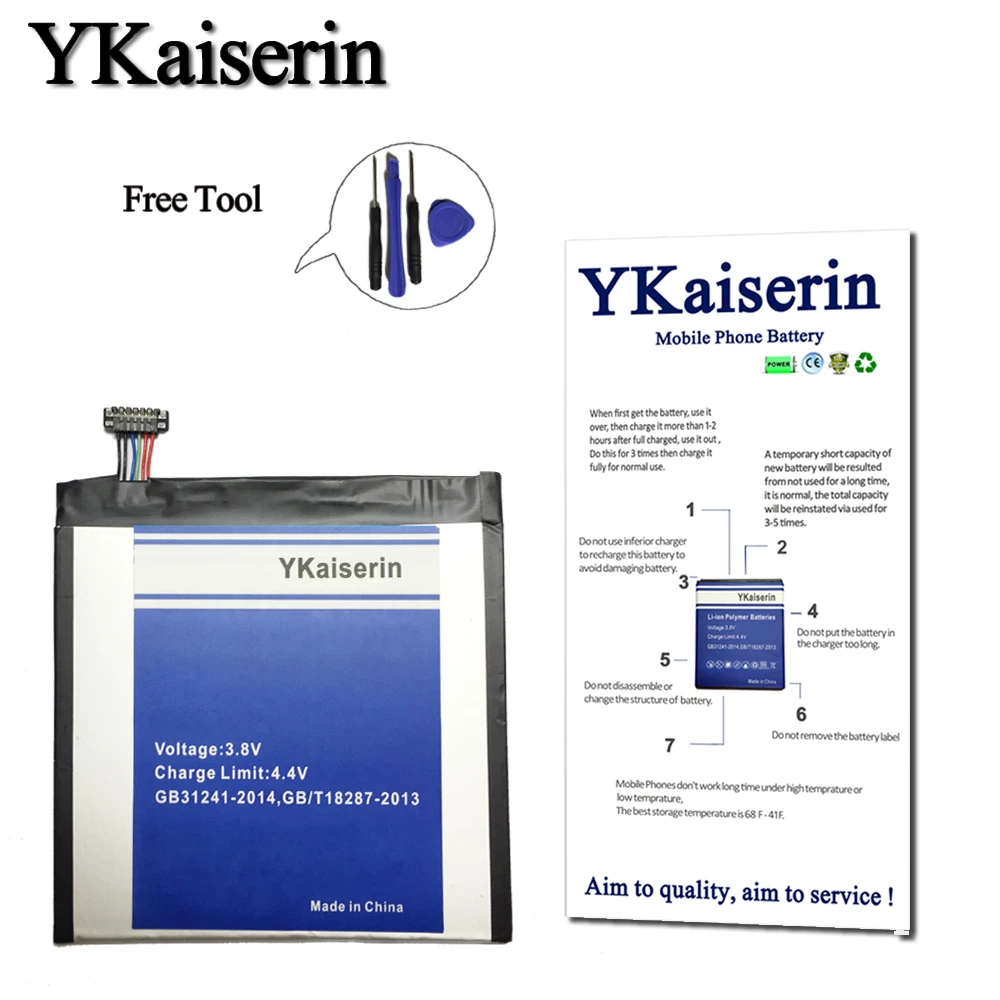 

Free Tool+YKaiserin Tablet Battery 3948mAh C11P1505 For Asus ZenPad 8.0 Z380KL P024 Z380C P022 Z380CX Rechargeable Batteries