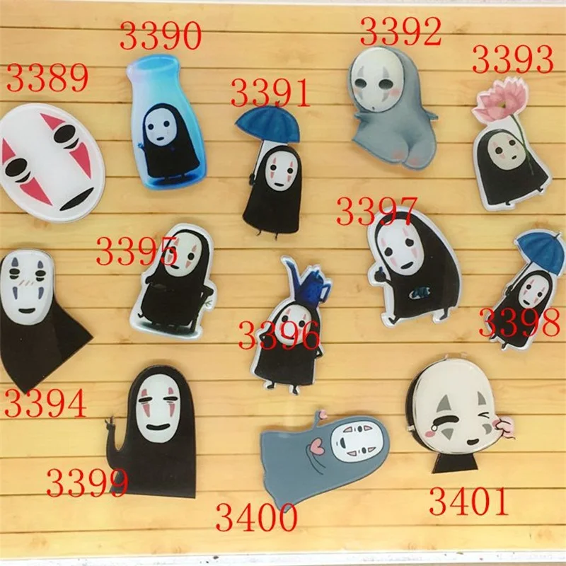 

1PC Acrylic Brooches Cartoon Anime Spirited Away Badges Brooches Backpack Clothes Brooches Pins On Bag Decor Faceless Men Brooch