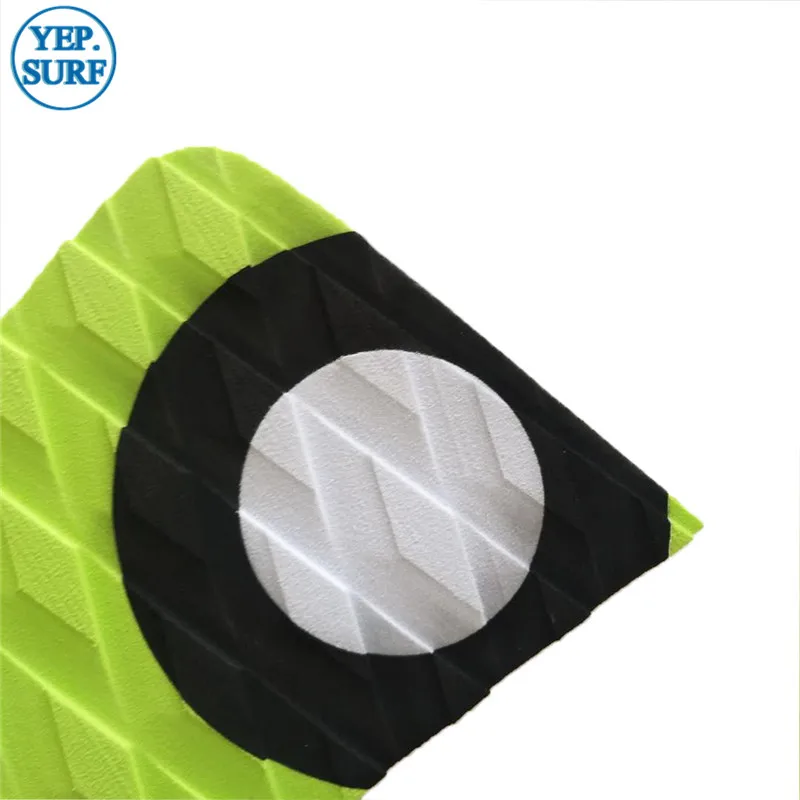 Surf Pad EVA SUP покрытие против скольжения тяги pad доски для серфинга стопы хвост колодки Черный и whith круг