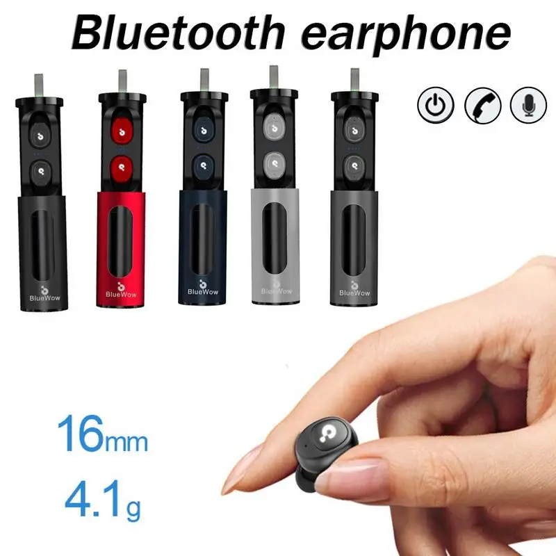 

Mini Business Car Wireless Binaural Charging Bin True Wireless Stereo Bluetooth 5.0 Earphone In-Ear Earbuds With Mic Earphone