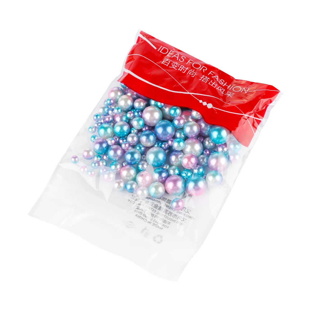 250PCS Multi Size No Holes Imitation Pearls Round Garment Beads DIY Craft Scrapbook Clothing Nail Art Decor Sewing Accessaries