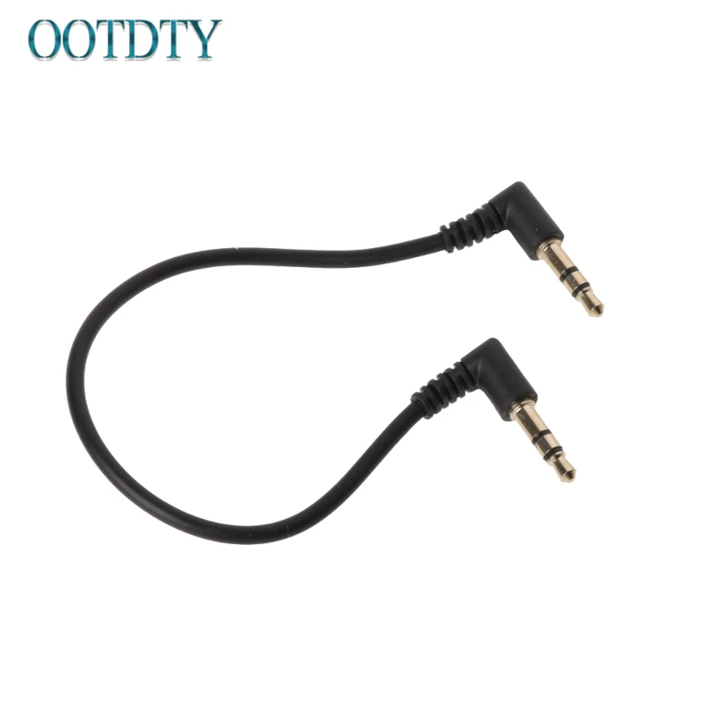 90 Degree Right Angled 3.5mm Jack Male To Male Stereo Audio Cable For Car AUX 90 Degree Right Angled 3.5mm Jack Male To Male Stereo Audio Cable For Car AUX