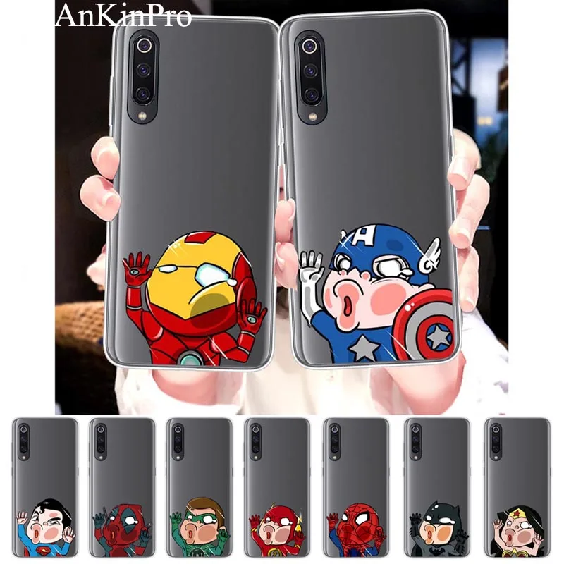 Чехол для телефона XiaoMi Mi 9 8 Pro SE Lite 6 5 5S Plus A1 A2 A3 черный чехол из ТПУ чехлы задней