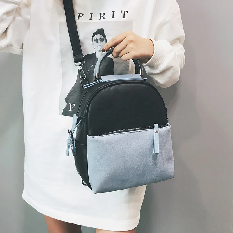 Janespri Fashion Rivet women Backpack PU Leather Female Backpack High Quality Mini Casual bags for Girls 2018 mochila New (11)