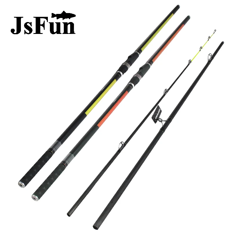 

JSFUN 4.2m Distance Throwing Rod Telescopic Fishing Rod With 2 Color Carbon Fiber Superhard Ultralight For Carp Fishing FG173