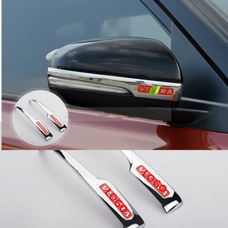 

For SUZUKI Vitara Mirrors anti-rub ABS Chrome scuff trim cover ring cover 2pcs for 2016 Suzuki Vitara accessories