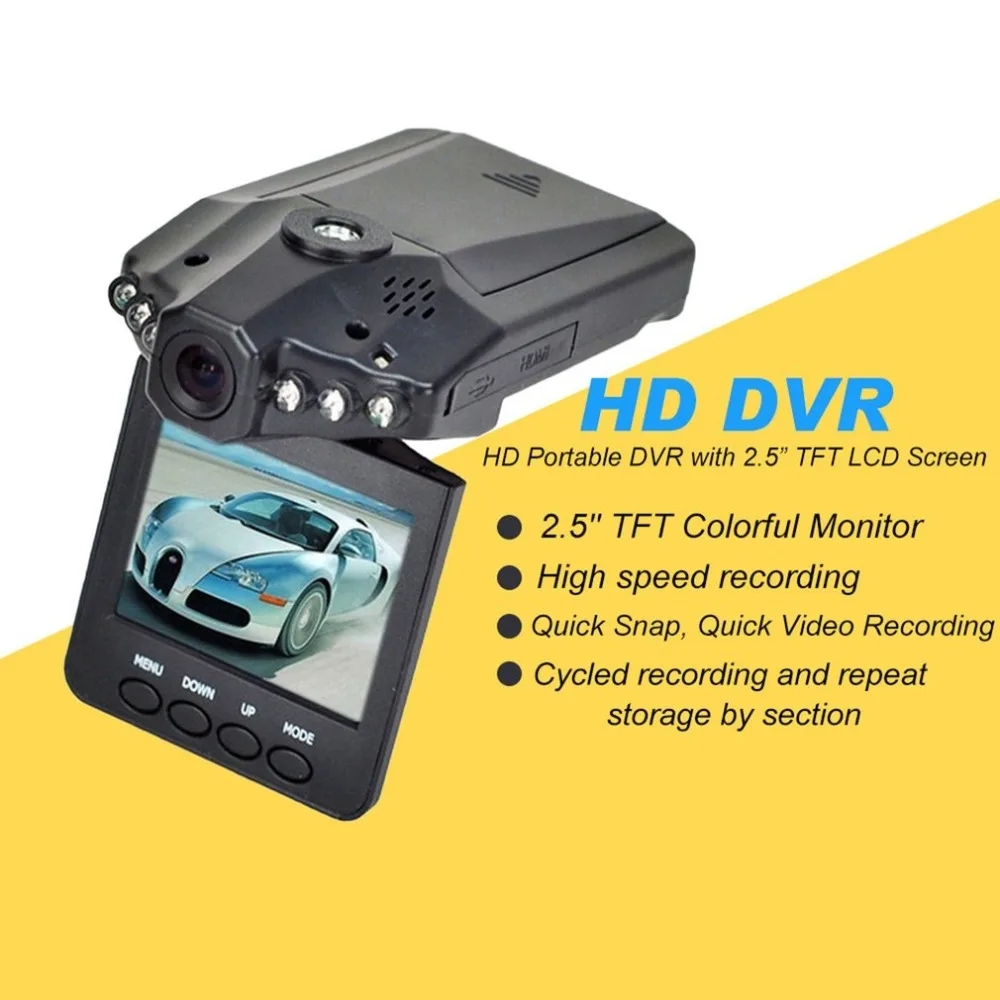 2 5 дюймов HD Автомобильный светодиодный DVR Дорога Даш Видео Камера Регистраторы