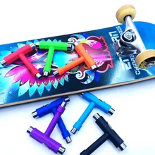 T-type скейтборд Ручной Скейт t-инструмент мини-самокат шестигранный гаечный ключ инструмент все в одном отвертка разъем Многофункциональный