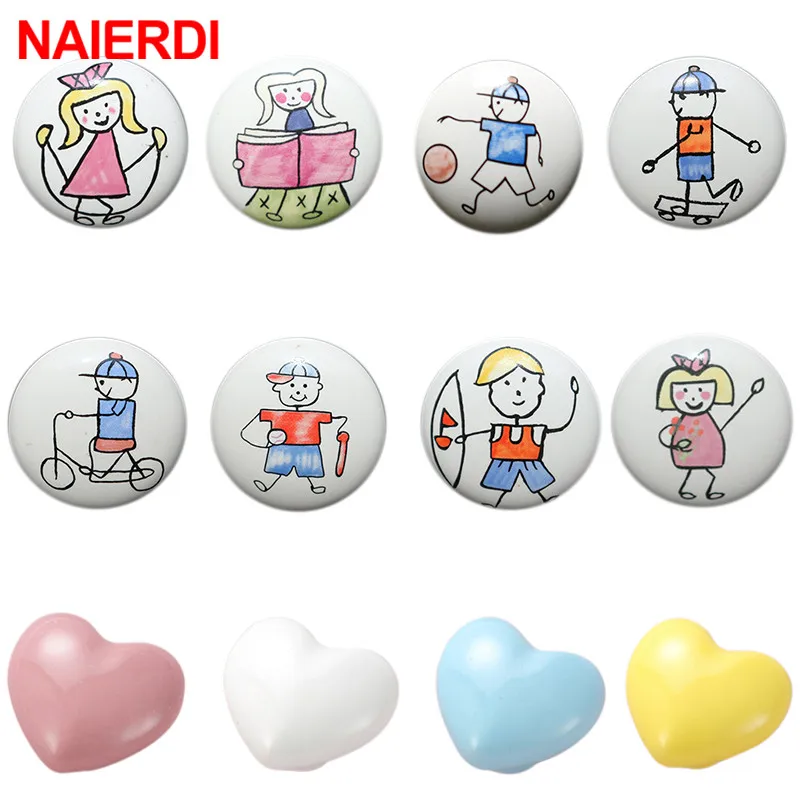NAIERDI الأطفال غرفة السيراميك واحدة جولة خزانة مقبض المطبخ حديقة الباب مقبض مقبض كابينة الكرتون مقابض لقطع الأثاث NAIERDI الأطفال غرفة السيراميك واحدة جولة خزانة مقبض المطبخ حديقة الباب مقبض مقبض كابينة الكرتون مقابض لقطع الأثاث