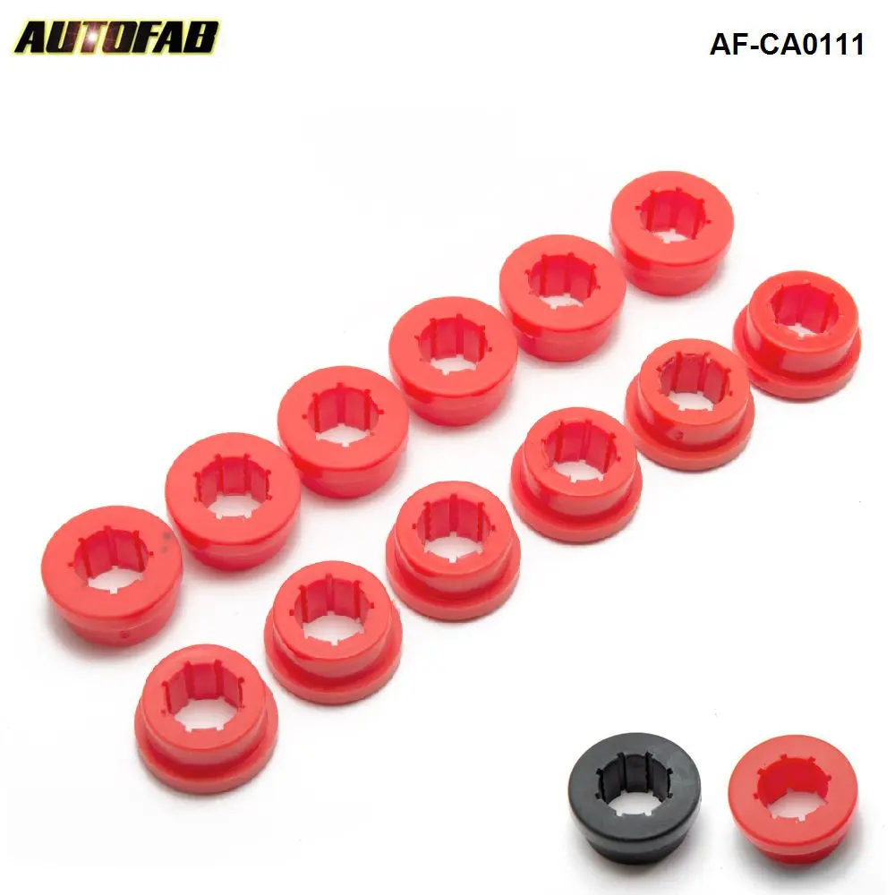 12pcs/lot Red Black Car Styling Lower Control Arm Rear Camber Kit Replacement Bushings AF-CA0111