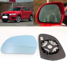For Audi Q3 large field of vision blue mirror anti glare car rearview mirror heating modified wide-angle reflective reversing