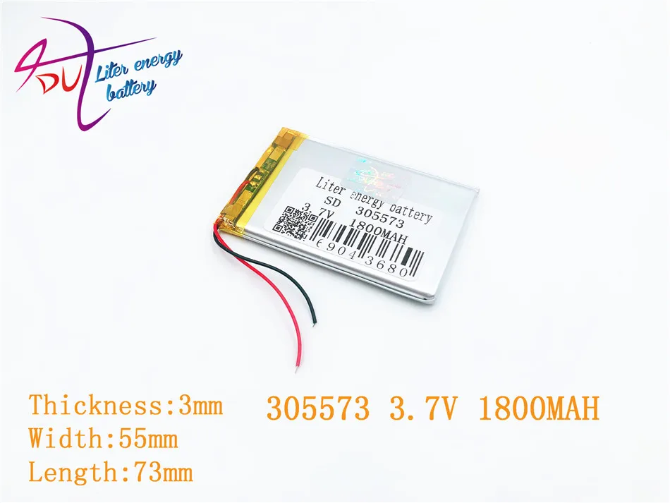 

Liter energy battery 305573 3.7V 1800mah 305570 305575 PLIB Lithium ion/polymer lithium-ion batteries in