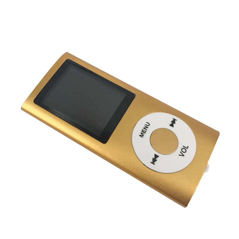 BGreen 16 ГБ MP3 4-го поколения тонкий музыкальный медиаплеер ЖК-экран fm-рекордер видео электронная книга - Цвет: Золотой