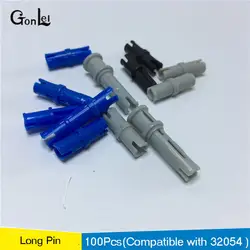 Новый 30-100Pcs * Techic Pin длинные w. Буш * DIY просветить блок кирпич часть № 32054 Совместимость с Другое собирает 32054 частиц