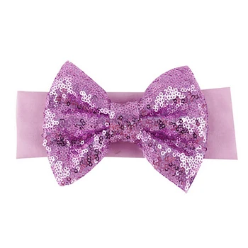 

Kids Girls Sequins Bowknot Bow Headband Baby Hairband Bow Head Wraps Hair Accessories De Cabelo De Menina
