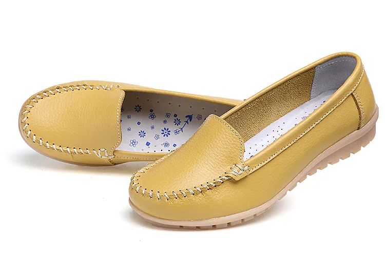 AH 168-New Arrival Cow Leather Women Loafers-19