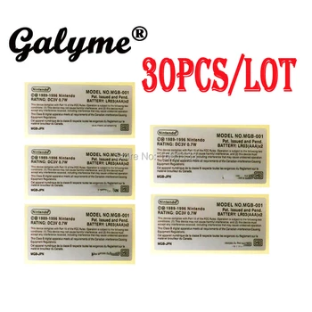 

Hot Sale 30pcs/Lot DIY For NintendoGB GBP GameBoygb Pocket Shell Replacement Label Sticker Case Console Tag Boy Pocket Cover