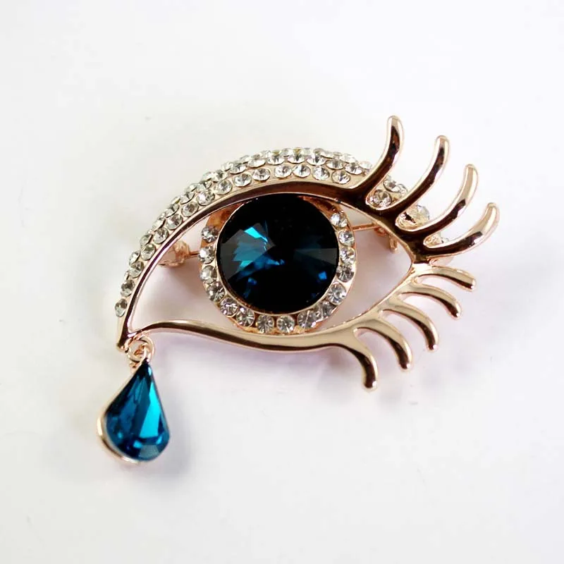 Eye Brooch Tear rhinestone brooch for woman fashion jewelry brooch
