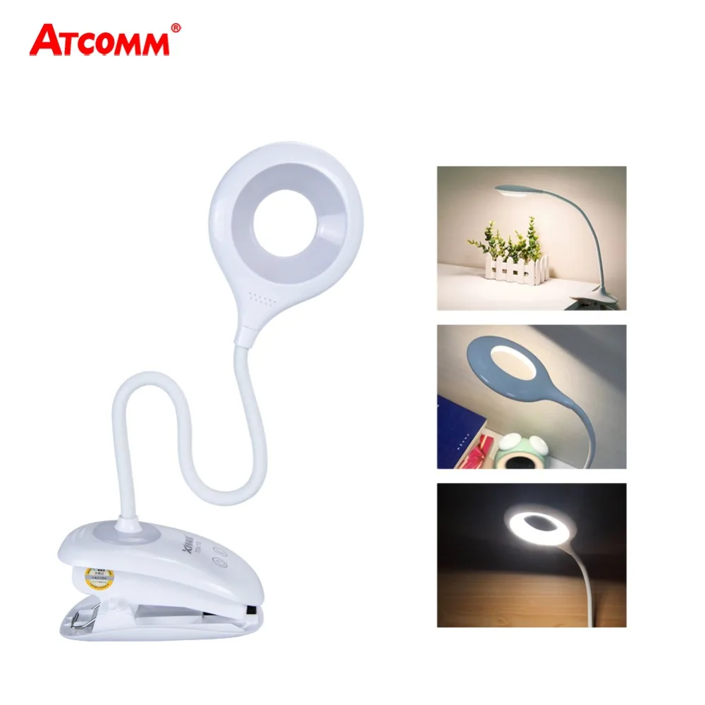 

4 Modes Rechargeable LED Table Lamp 5W Clip Desk Lamp Touch Control Flexible Eye Protection Shadowless For Kids Study Reading
