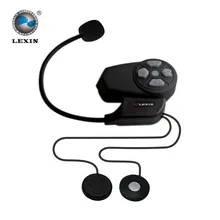 Newest Lexin 1PCS BT Bluetooth helmet Intercom Motorcycle wireless interphone headset intercomunicadores de motos Freeshipping
