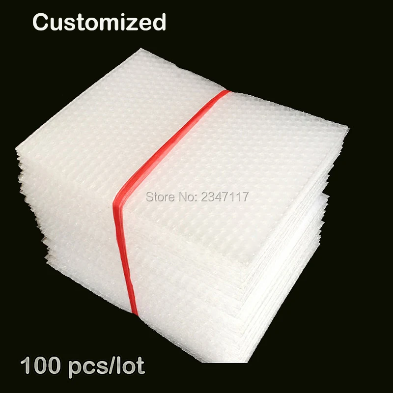 

100 Pieces/Lot Bubble Envelopes Wrap Bags Pouches packaging PE Mailer Packing package Free Shipping