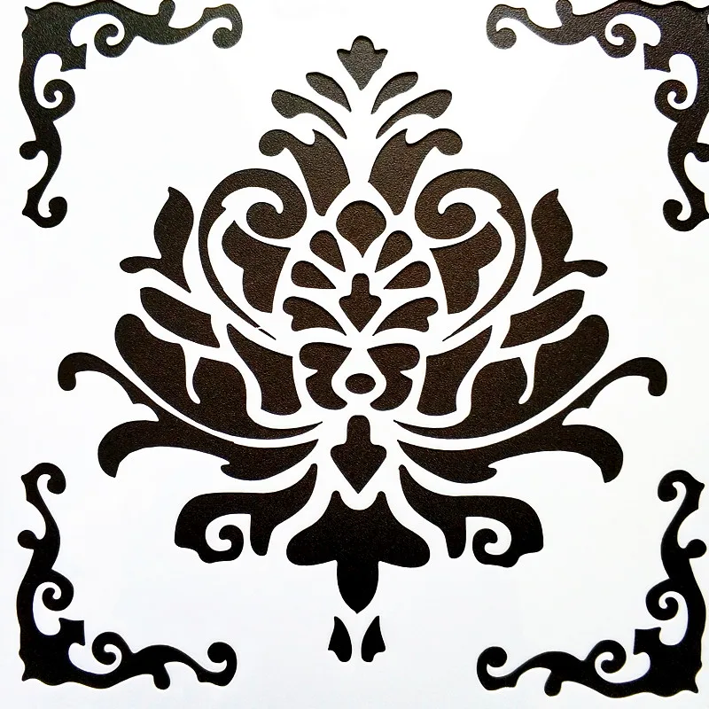 DIY Home Painting 15*15cm Vintage Pattern Stencil Template For Tile Floor Furniture Fabric Painting Decorative DIY Home Painting 15*15cm Vintage Pattern Stencil Template For Tile Floor Furniture Fabric Painting Decorative