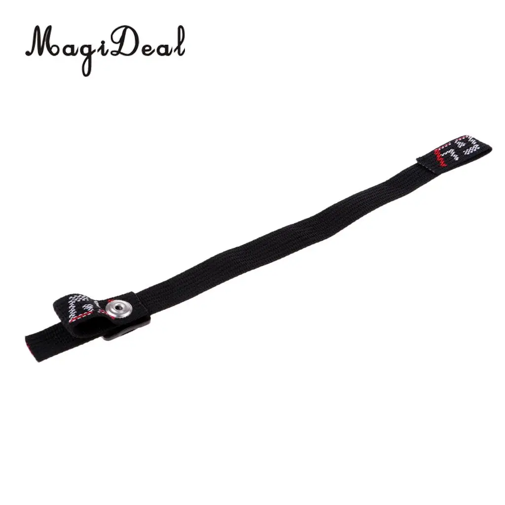 MagiDeal Universal Ice Hockey Helmet Replacement Chin Strap & Loop Combo with Single Snap Black Fastener Webbing Accessory