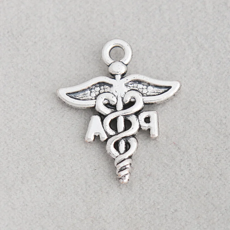 Pa Caduceus Charm Charms for Bracelets and Necklaces