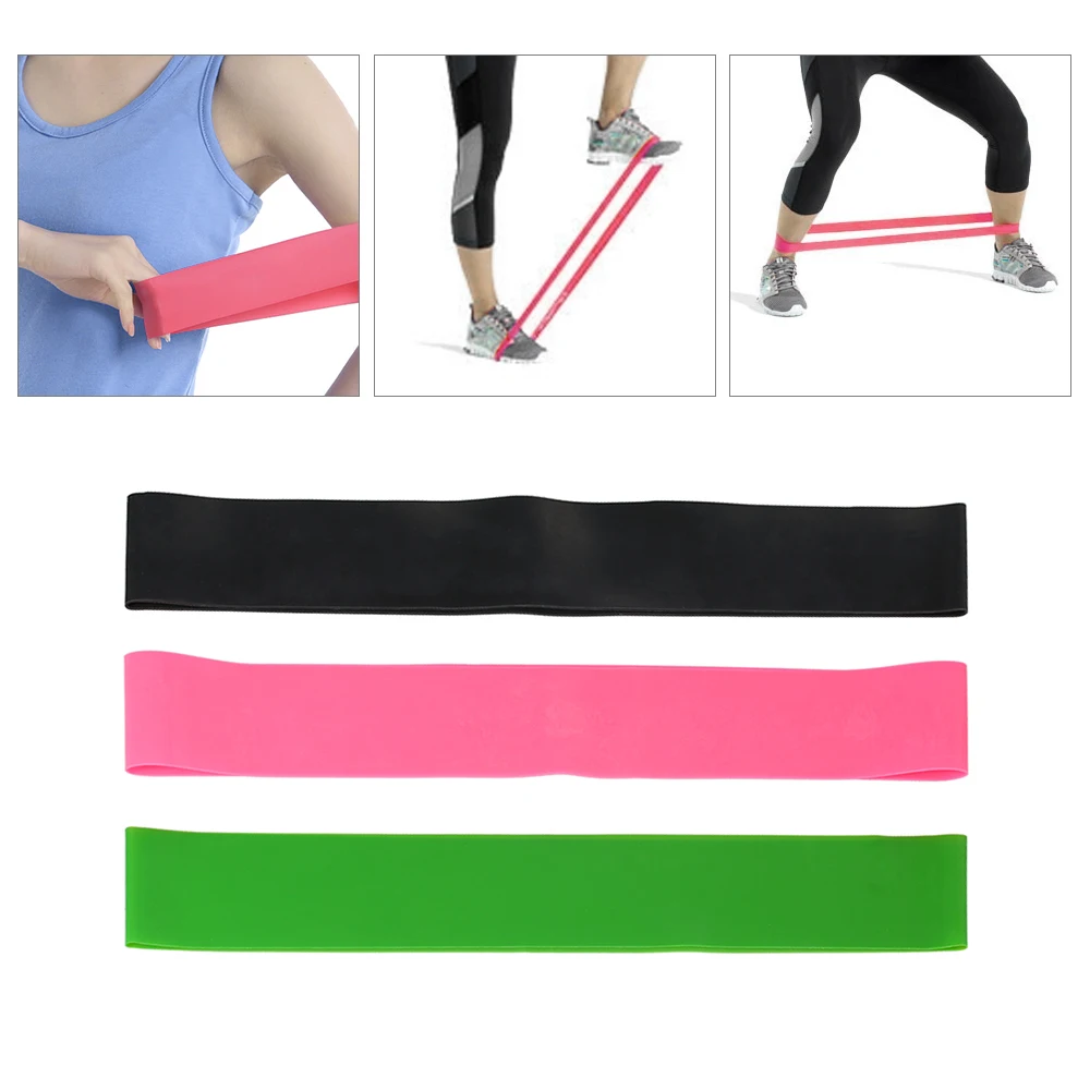 

3Pcs Sports Exercise Resistance Loop Bands Set Pull Up Band Rubber Resistance Elastic Booty Band For Strength Training Fitness