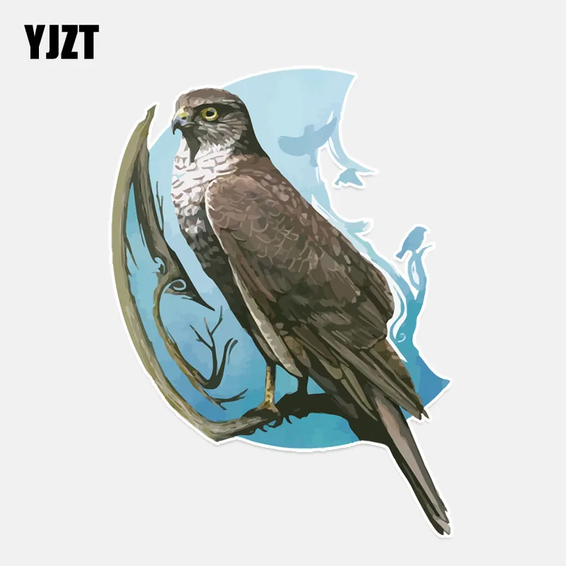 

YJZT 10.9*15CM Unique Eagles In Moonlight The Decor PVC Colored Personalized Car Sticker 11A0187