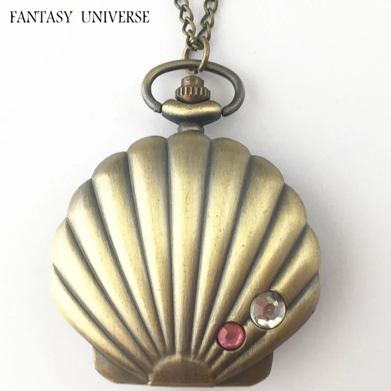 

FANTASY UNIVERSE Freeshipping wholesale 20PC a lot The little mermaid pocket Watch necklace HRBBBB69