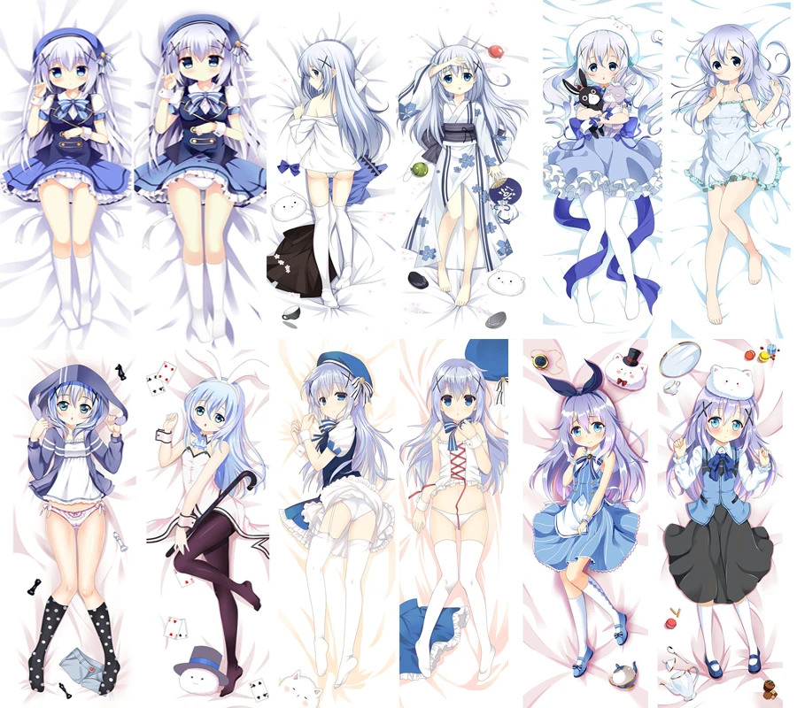 2018 июнь обновление японского аниме Gochumon wa Usagi Desu ka? Чехол для подушки Kafuu Chino Dakimakura