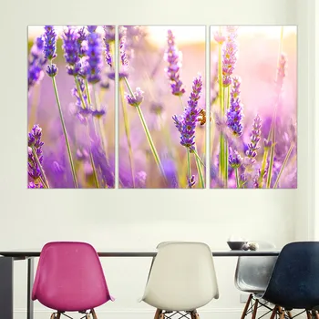 

Modern Canvas Painting on Canvas Flower Purple Lavender Oil Painting Beautiful Provence Scenery modular pictures Poster Home Dec