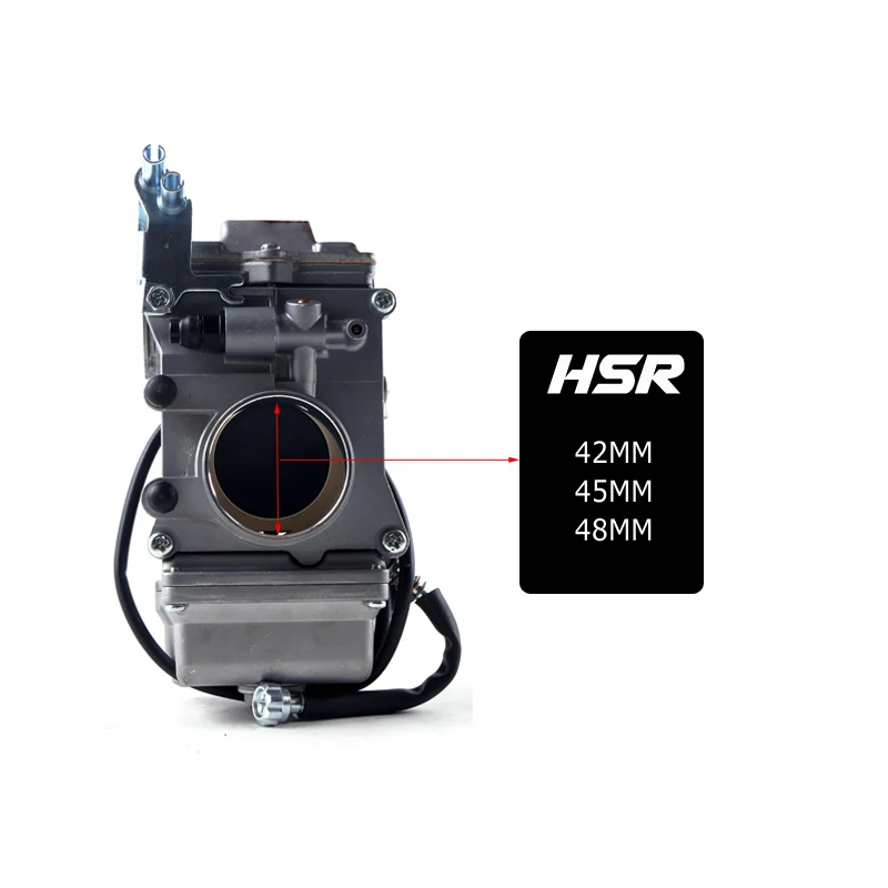 МОТОЦИКЛ КАРБЮРАТОР Замена для модели Carburador HSR 42 45 48 мм для HARLEY FL FLH FLHRS VRSC Sportsters Q