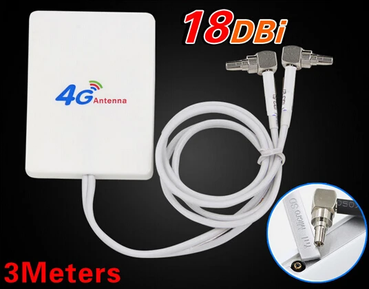 4G Antenna LTE Router Antenna high gain aerial double slider crc9 connector 3meter wire