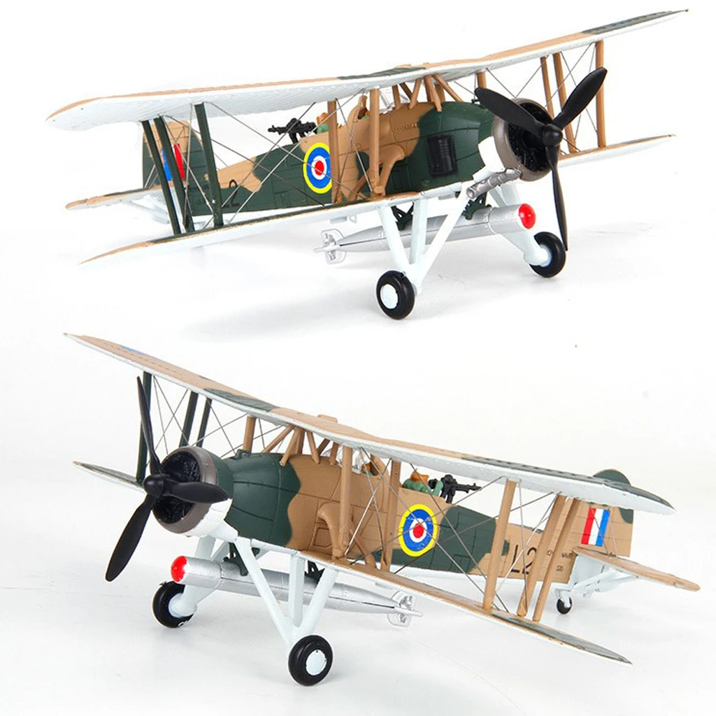 1/72 Swordfish Attack Aircraft Fighter Airforce Model & Display Stand Decor Model Building Kits For Boys