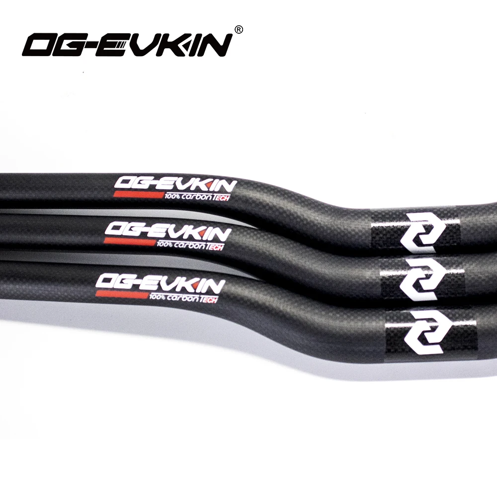 Карбоновый руль для горного велосипеда прямой MTB 620/640/660 мм с плоским подъемным
