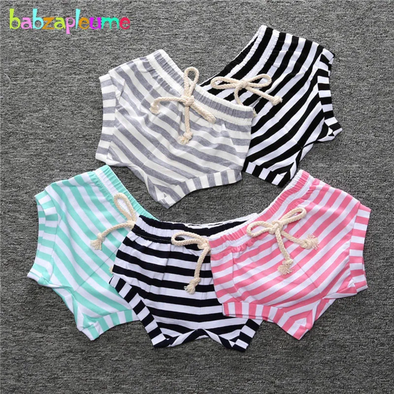 

1-3Years/Summer Style Fashion Newborn Baby Girls Boys PP Shorts 100% Cotton Cute Stripe Kids Clothes Children Clothing BC1618